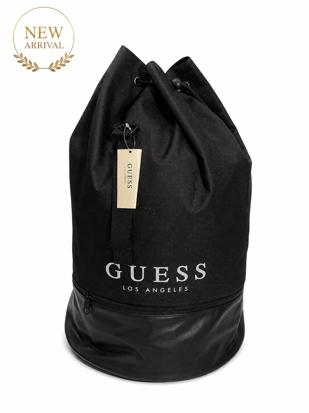 🖤 GUESS Black Drawstring Duffel Bag / Gym Bag 🖤
✨ Stylish • Functional • Lightw